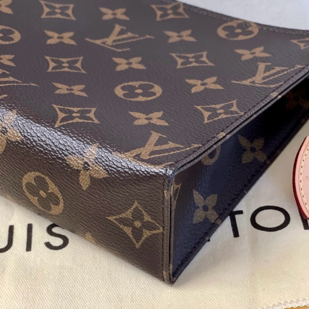 Louis Vuitton Brown Monogram Toiletry 19 - Picture 2 of 9